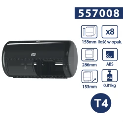 Tork T4 dozownik papieru toalet.w rolce konw.Czarn-25613