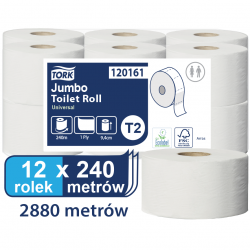 Tork Mini Jumbo T2 papier toaletowy 240m  Szary-25034
