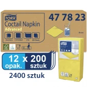 Tork żółta serwetka koktajlowa 24x24 200szt-25434