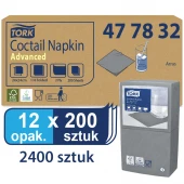 Tork szara serwetka koktajlowa 24x24 200szt-25449