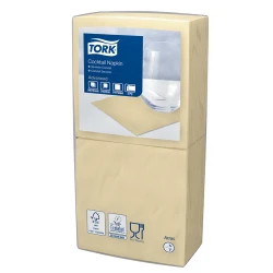 Tork piaskowa serwetka koktajlowa 24x24 200szt-17677