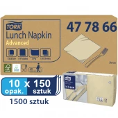 Tork piaskowa miękka serwetka lunchowa 33x33 150sz-22824