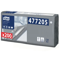 Tork szara serwetka lunchowa 33x33 200szt-18002