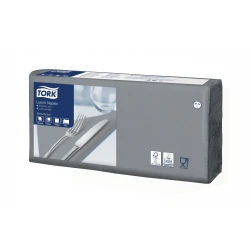 Tork szara serwetka lunchowa 33x33 200szt-25402