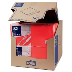 Tork czerwona serwetka lunchowa 33x33 200szt-25407