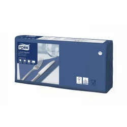 Tork ciemna niebieska serwetka lunchowa 33x33-25413