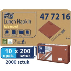 Tork teracotta serwetka lunchowa 33x33 200szt-22806