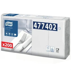 Tork biała serwetka lunchowa, składane w 1/8 33x33-25416