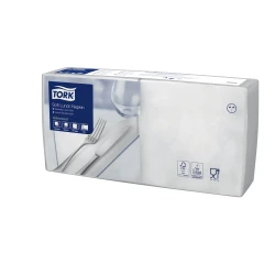 Tork biała miękka serwetka lunchowa 33x33 150 szt-25420