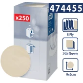 Tork rozetka okrągła Kremowa 250 szt-25388