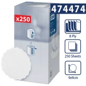 Tork rozetka okrągła Biała 250 szt-25391