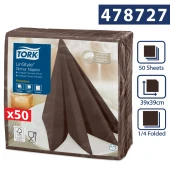 Tork Linstyle® brązowa serwetka obiadowa 39x39-24585