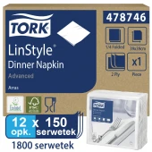 Tork biała serwetka obiadowa 39x39 150 szt-22829