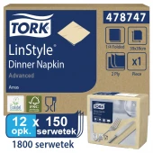 Tork piaskowa serwetka obiadowa 39x39 150szt-22830