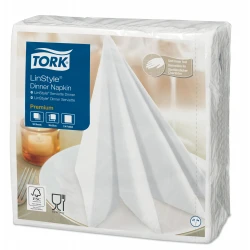 Tork Linstyle® biała serwetka obiadowa, składane-25459