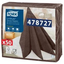 Tork Linstyle® brązowa serwetka obiadowa 39x39-20617