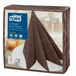 Tork Linstyle® brązowa serwetka obiadowa 39x39-25464