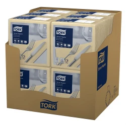 Tork piaskowa serwetka obiadowa 39x39 150szt-25469