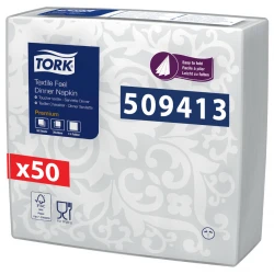 Tork biała serwetka obiadowa Premium-25492