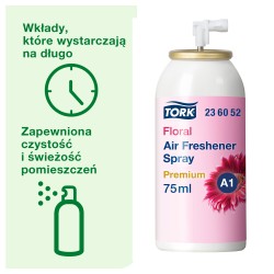 Multipack 8x Mix zapachów Tork A1 odświeżacz powietrza