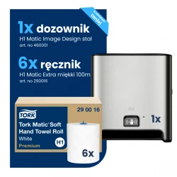 Starter Pack H1: Ręcznik 290016 + Dozownik Matic Sensor 460001