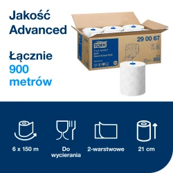 Multipack 3x 290067 Tork Matic H1 ręcznik miękki w roli 150m