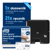 Starter Pack H2: Ręcznik 100297 + Dozownik 552108