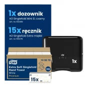 Starter Pack H3: Ręcznik 100278 + Dozownik Mini 553108