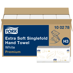 Multipack 3x 100278 Tork Singlefold H3 ręcznik ekstra miękki w składce