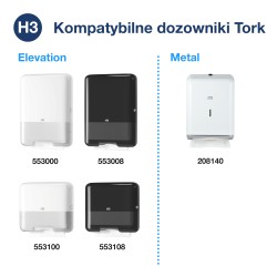 Multipack 3x 100278 Tork Singlefold H3 ręcznik ekstra miękki w składce