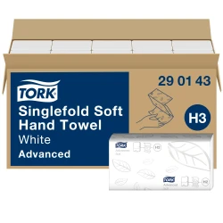 Multipack 3x 290143 Tork Singlefold H3 miękki ręcznik w składce ZZ