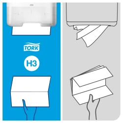 Multipack 3x 290143 Tork Singlefold H3 miękki ręcznik w składce ZZ
