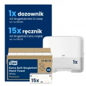 Starter Pack H3: Ręcznik 100278 + Dozownik Mini 553100