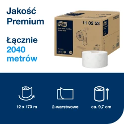 Starter Pack T2: Papier toal. 110253 + Dozownik Mini Jumbo 460006
