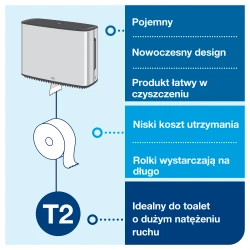 Starter Pack T2: Papier toal. 110253 + Dozownik Mini Jumbo 460006