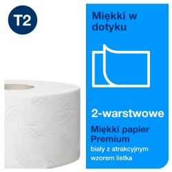 Multipack 3x 110253 Tork Mini Jumbo T2 papier toal. miękki 170m