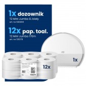 Starter Pack T2: Papier toal. 120278 + Dozownik Mini Jumbo 555000