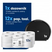 Starter Pack T2: Papier toal. 120278 + Dozownik Mini Jumbo 555008