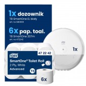 Starter Pack T8: Papier toal. 472242 + Dozownik SmartOne 680000