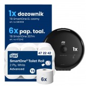 Starter Pack T8: Papier toal. 472242 + Dozownik SmartOne 680008