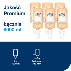Tork S4 luksusowe żel pod prysznic do włosów i ciała 6 x 1l