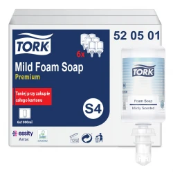 Tork S4 mydło w pianie delikatne Jasno żółty-25532