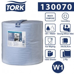 130070- Tork czyściwo papierowe 2w 340m 36,9cm Blue W1-24660
