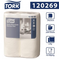 Tork ręcznik kuchenny wyjątkowo chłonny 2 rolki-24722