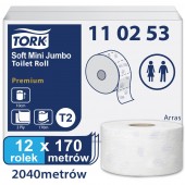 Tork Mini Jumbo T2 papier toaletowy miękki 170m-24982