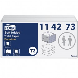 114273 Tork Folded T3 papier toaletowy miękki w składce-25002