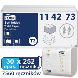 Tork Folded T3 papier toaletowy miękki w składce-25003