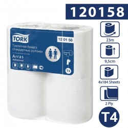 120158 Tork T4 papier toalet. w rolce konw.23m 2w-25026
