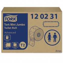 120231 Tork Mini Jumbo T2 papier toaletowy 170m Biały-25039