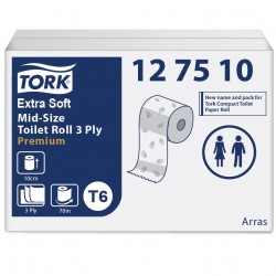 127510 Tork Mid-size T6 papier toalet. ekstra miękki  3-w-25066